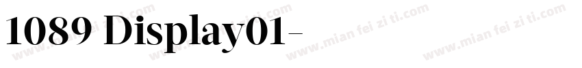 1089 Display01字体转换